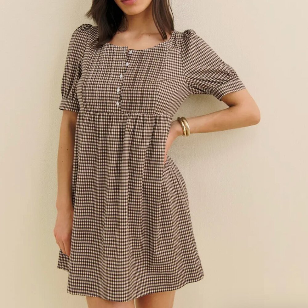 Reformation Cypress Dress Brown - Size 4 (NWT- NEVER WORN)